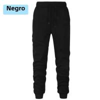 Pantalones De Entrenamiento Casuales Para Hombre Color Sólido Ajustados Con Cinturón Elástico Y Cordón Para Otoño - details 2