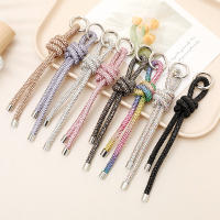 Llavero De Coche De Lujo Con Cadena De Rhinestones Accesorios Para Cámara Ccd Y Móvil Colgante De Moda Unisex Material Poliéster - details 0