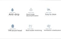 Juego De Cepillo De Inodoro De Silicona Con Dos Manos Kit De Limpieza De Baño Accesorio De Lavabo Montaje En Pared Sin Taladro Herramienta De Limpieza De Baño - details 1