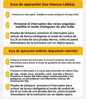 Spotlight Solar LED RGB 18 Luces Impermeable Para Jardín Decoración De Paisaje Camino Y Jardín Luz De Escenario Única Diseño - details 12