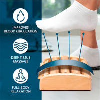 Rodillo De Masaje Para Pies De Madera Estimulador De Acupuntos Alivio Del Dolor De Fascitis Plantar Relajación Muscular De Los Pies Herramienta Manual Sin Químicos De Alta Importancia - details 1