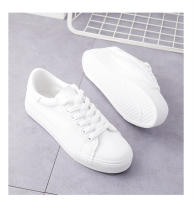 Nuevos Zapatos Planos Para Estudiantes Mujer Transpirables Moda Internet Zapatos Casuales Blancos Talla Verdadera Material PU Y Malla - details 2
