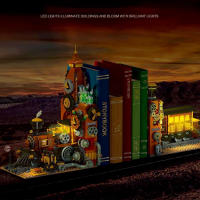 Estaciones De Tren Steampunk En Bloques Constructibles Para Adultos Y Niños Modelos De Edificios Modulares 1252 Piezas Regalo Creativo - details 3