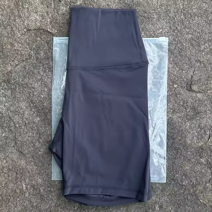 Shorts Deportivos Para Mujer Cintura Alta Yoga Ajustados Levantamiento De Glúteos Gimnasio Correr Nylon Elástico - 1