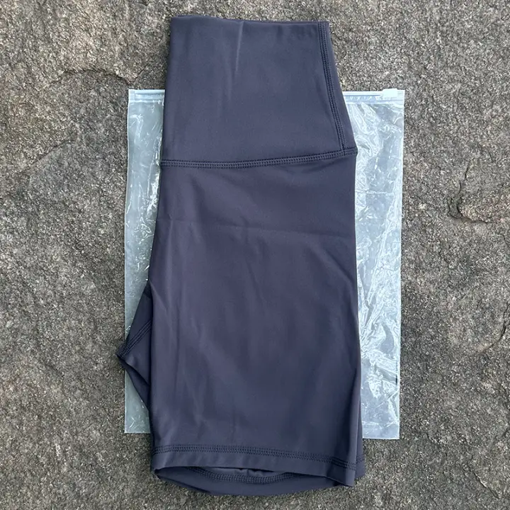 Shorts Deportivos Para Mujer Cintura Alta Yoga Ajustados Levantamiento De Glúteos Gimnasio Correr Nylon Elástico - 1