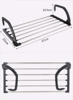 Ropa plegable Tendedero Balcón de acero inoxidable colgar en la ventana del radiador Bañeras para colgar ropa seca húmeda (67*32cm) - details 0