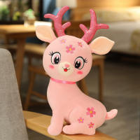 Muñeco De Peluche Navideño De Cielo Estrellado Reindeer Suave Almohada Bonito Y Lindo Relleno De Algodón PP Adecuado Para 14+ Años - details 1