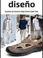 Sandalias De HENGBAHE Para Hombre Estilo Nuevo Cómodas Y Livianas Con Suela Gruesa Y Material De Malla Tipo De Sandalia De Envío Al Tobillo Zapatos Casuales - details 3