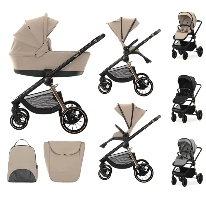 LORELLI Carrito de bebé DUO BIANCA con capazo duro hasta 22 kg de Lorelli - 1