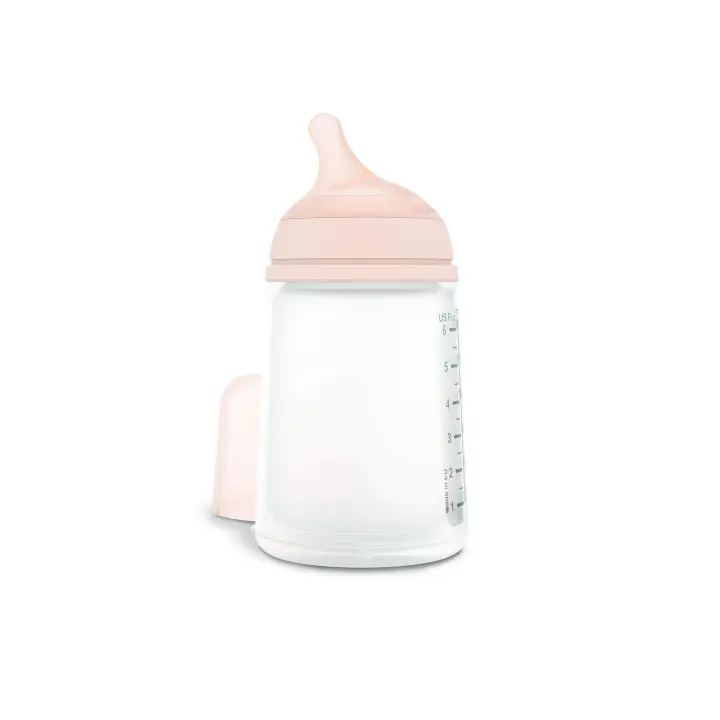 SUAVINEX BIBERON ZERO ZERO ANTICOLICO 180ML SILICONA +0M FLUJO ADAPTABLE - 1