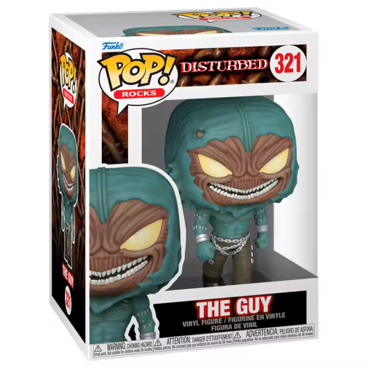 Figura Pop Rocks Disturbed The Guy-Figura de Vinilo Coleccionable - Idea de Regalo- Mercancia Oficial - Juguetes para Niños y Adultos - Movies Fans - Muñeco para Coleccionistas y Exposición - 1