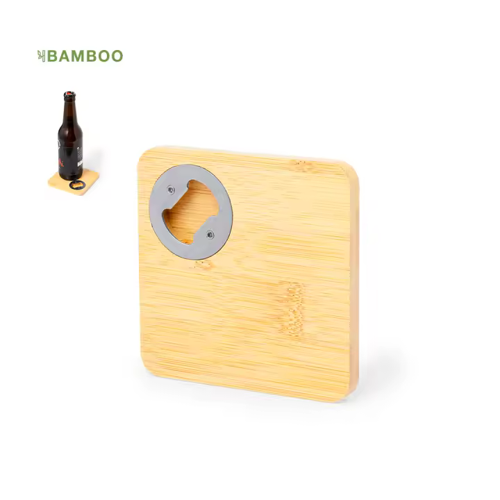 Lote de 20 a 50 Posavasos Abridores Abridor de Madera en Caja Kraft de Regalo - Posa vasos, detalles, regalos y recuerdos originales invitados de bodas, celebraciones, comuniones, navidades, regalos cumpleaños - 1