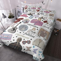 Set De Fundas Para Edredón Y Almohadas Reversibles De 3 Piezas Con Estampado De Mujer Cantante Rubio Y Guitarra Funda Para Edredón Y Dos Fundas De Almohada Material Poliéster Suave Moderno - details 6