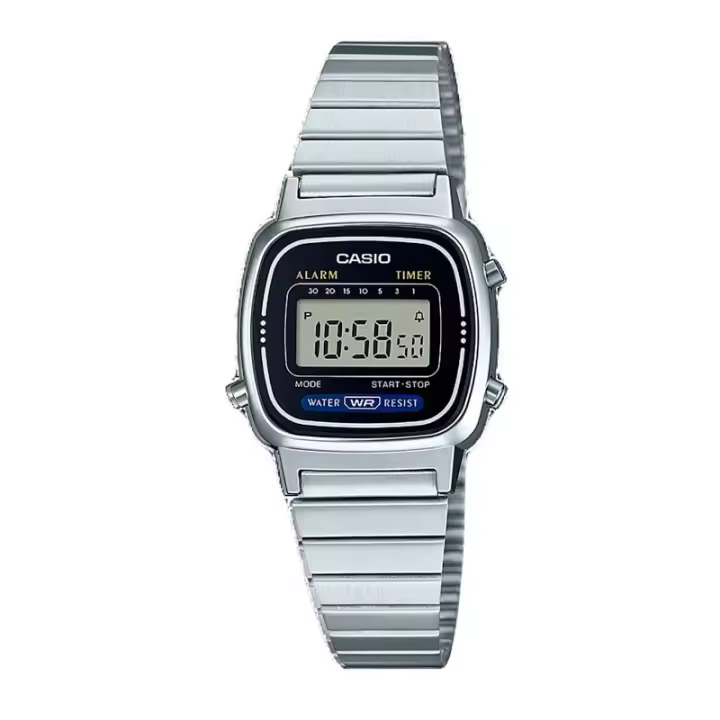 Casio LA670WA-1DF Reloj Mujer Digital Plateado Cronómetro Alarma - 1