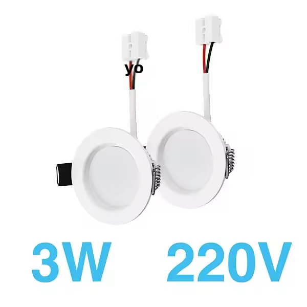 MANVIV Lámpara De Techo LED Recubierta Redonda 220V Varias Potencias 3/5/7/9/12/15/18W Luz De Spot Para Decoración De Habitaciones Frío/Calido Blanco - 1