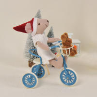 Triciclo De Hierro Artificial Miniatura 1:12 Para Casa De Muñecas Bjd Ob11 Accesorio De Decoración Doméstica Material De Hierro Origen China - details 8