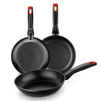 SET 3 SARTENES MONIX 18-22-26 CHERRY / ALUMINIO FUNDIDO - details 0