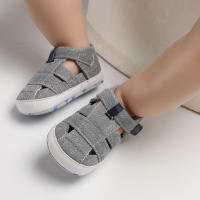 Zapatillas De Bebé Para Primeros Pasos Niños Y Niñas Algodón Transpirable Verano Playa Moda Suela Suave Sandalias Comienzo Del Caminar - details 14
