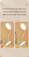 Lámpara De Mesa USB Recargable Lámpara De Escritorio Clip Lectura De Noche Luz LED Táctil 3 Modos Dimming Protección Ocular Con Cable De Enchufe - details 2