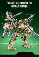 SEMBO 1094pcs Modelo De Robot Transformable De Tanque Juguetes Para Niños Bloques De Construcción MOC Vehículo Militar Mecha Bricks Regalos Para Niños - details 2