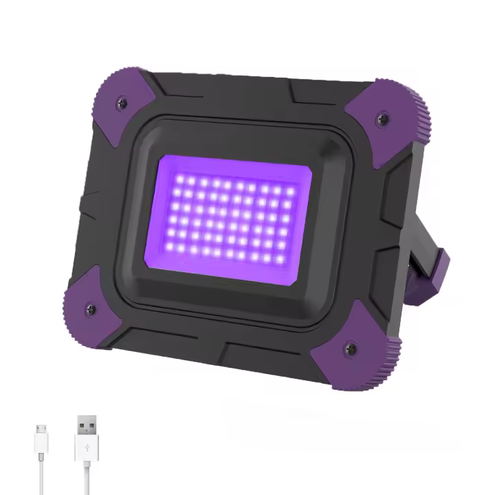 1/2PCS Lámpara De Infrarrojo LED Recargable Para Fiesta Disco Escenario Exterior IP66 Luz Negro UV Para Navidad - 1