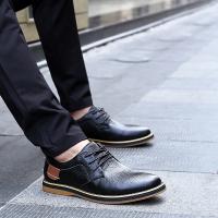 Zapatos De Lona Genuina Para Hombre Moda Casual Brogues Lace up Talla Grande 38-48 Marca De Lujo Mocasines Loafers Comodidad Primavera/Otoño - details 11