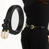 Cinturón De Moda Para Mujer Con Hebilla De Aleación Y Correa De Cuero PU Sencilla Y Versátil Para Cintura Alta Calidad - details 2