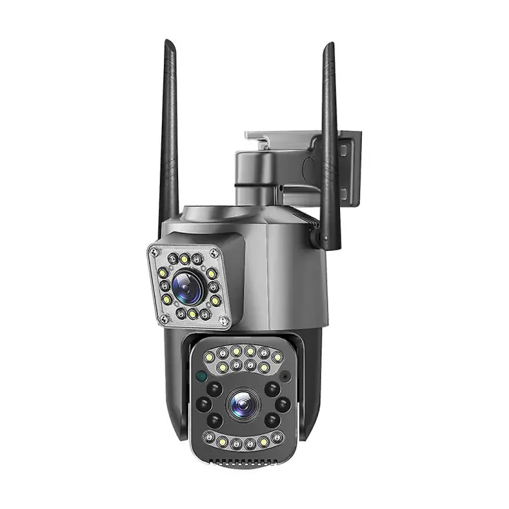 Cámara de Vigilancia Exterior Dual Cameras Impermeable IP65 Wifi, Hd 2MP con IA y Detección de Personas - 1