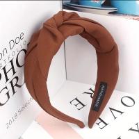 Nueva Moda Diademas Con Nudo Para Mujeres Color Sólido Cinta De Tela Ancha Accesorio De Cabello Suave Diadema Decorativa Para Todas Las Estaciones - details 10