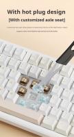 Teclado Mecánico AULA F108pro Con Bluetooth /2.4G/ Cable Tres Modos Iluminación RGB Personalizable Teclas Hot-swappable Estructura De Ganchos - details 10