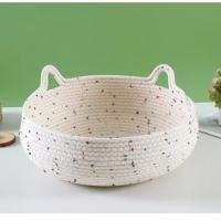 Cama De Gato De 40CM Tejida Con Alambre Y Algodón Cómodo Nido Para Perro Pequeño Casa Para Perro Grande Con Placa De Ahemusión - details 1