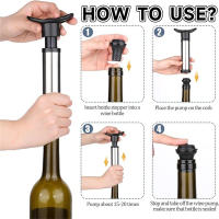 Juego De Ahorrador De Vino Con Bomba De Vacío En Acero Inoxidable Preservador De Vino Blanco / Cerveza Mantener El Vino Fresco - details 4