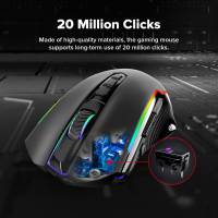 Ratón gaming Redragon M910-KS, 5 niveles DPI, potenciómetro ajustable, conexión inalámbrica y por cable, iluminación RGB, rueda antideslizante, larga duración de batería, ideal para oficina y juegos - details 2