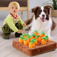 Juguete Interactivo Para Perros En Forma De Zanahoria Anti Deslizante Juego De Buscar Y Esconder Alivio Del Estrés Masticable - details 4