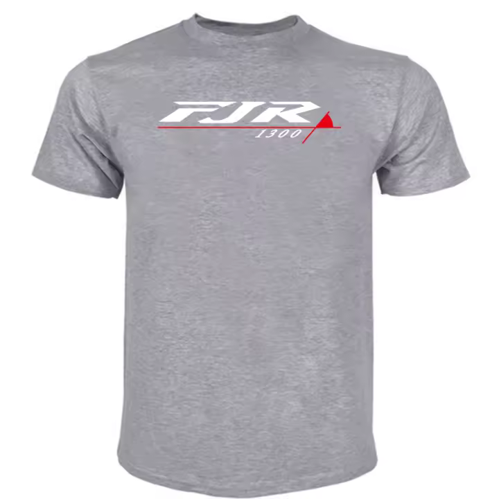 Camiseta Negra Para Hombre Con Estampado De Motocicleta FJR 1300 Camiseta De Algodón Para Verano T-Shirt De Motociclistas - 1