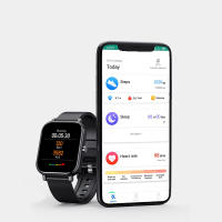 Niucom smartwatch Y30 reloj inteligente conexión Bluetooth con móvil control de actividad, ejercicio, sueño, calorías, ritmo cardíaco, notificación llamadas y aplicaciones, correa de silicona impermeable - details 1