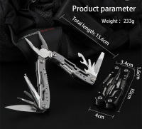 Alicates Multifuncionales Mini Herramienta De Acero Plegable Alicates De Emergencia Para Exteriores Y Hogar Portátil Con Cuchillo Y Uso Múltiple - details 5