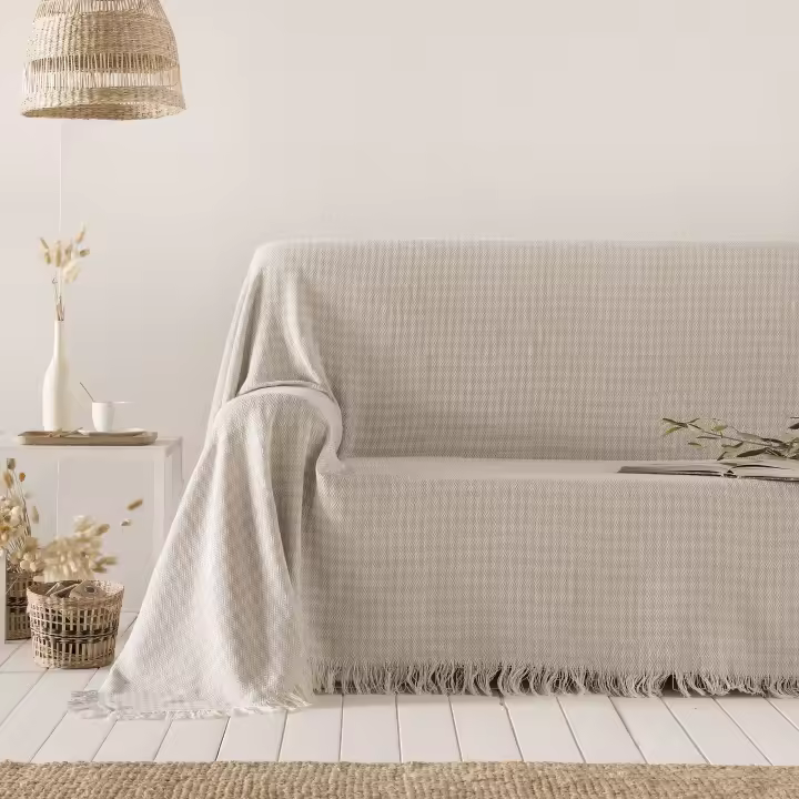 Boheme - Colcha Multiusos Algodón Ferd , Plaid Cama, Cubrecama, Jarapa Sofá, Foulard Sofá, Cubresofá - 1