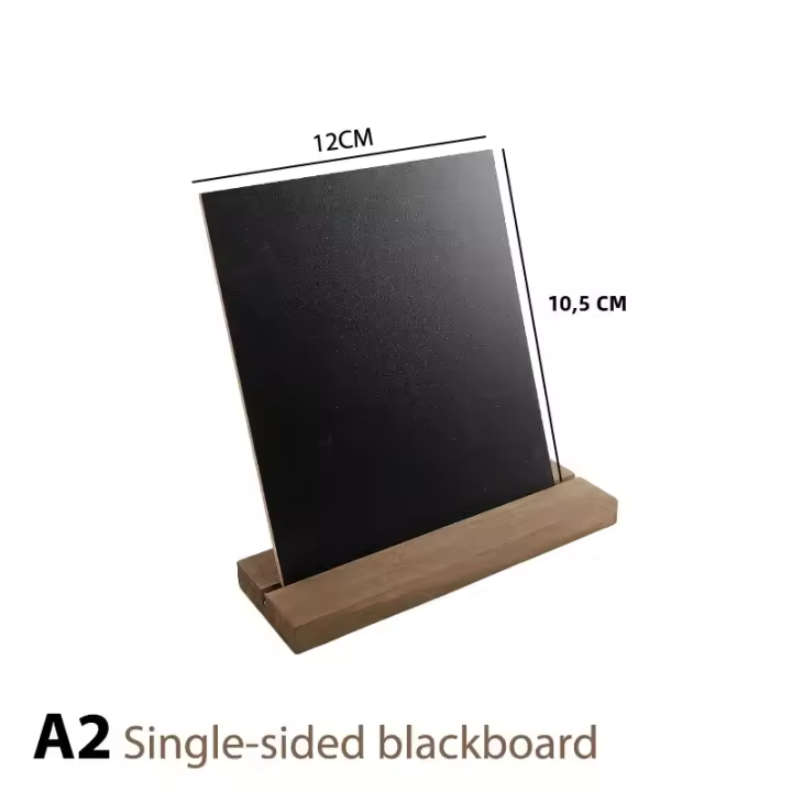 Mini Tablero De Lápiz Negro Pequeño Tablero Erasable De Mensaje Para Números De Mesa Tablero De Lápiz De Madera Blanco Mini Tableros De Lápiz - 1