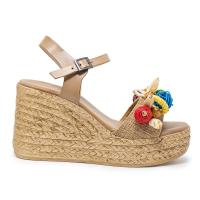 PORRONET 3066-010 Sandalias plataforma mujer 32120 24V SANDALIA CUÑA PLATAFORMA FRUTAS TAUPE - details 2