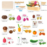 Juguetes Educativos De Madera Magnéticos Con Frutas Y Verduras Para Cocinar Juego De Rompecabezas Para Niños Y Niñas De 3-12 Años Regalo Ideal Para Montessori - details 11