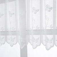 Cortinas Blancas Transparentes Elegantes De Tul Para Decoración De Dormitorio Y Cocina Cortinas De Ventana De Poliéster Y Algodón Sin Cubierta De Oscuridad Ni Descubrimiento De Privacidad - details 6