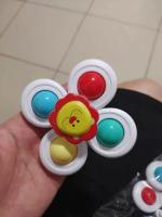 Juego De Juguetes Giratorios De Animales Para Niños Ventosa Para Ventana Silla Alta Mesa Baño Plástico Seguro Para Edades Diferentes - details 1