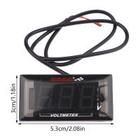 Voltímetro Digital LED Para Motocicleta Resistente Al Agua Medidor De Tensión Con Soporte Rango 12-150V Muestra De Voltaje - details 7