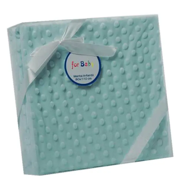 Various Manta bebés Mantitas Burbuja 0.8x1.10m para bebés Suave y Confortable Cálida niña y niño Mantas para Todas Las Estaciones Color Blanco Azul Rosa Amarillo Gris Verde etc - 1