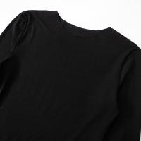 Vestido Basic Elegante De Piel Amigable Cintura Delgada Pullover De Color Sólido Joker Vestido Largo De Falda Para Mujer - details 13