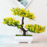 Planta Artificial De Bonsái En Maceta Pequeña Decoración Para Hogar Y Habitaciones Arreglo De Jardín Adorno De Mesa De Escritorio - details 4
