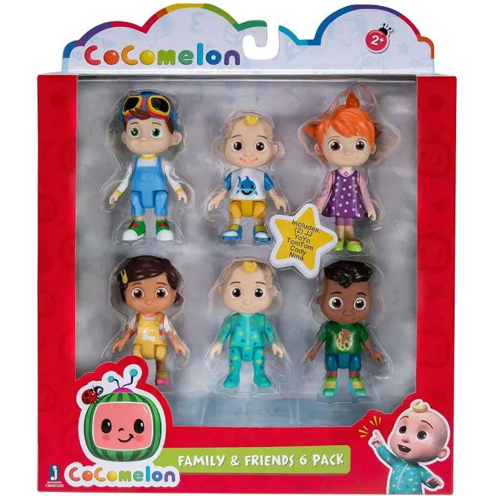 CoComelon Pack Familia y Amigos 6 Figuras - Bandai WT0170 - 1