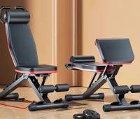 ALLINLIFE Banco de gimnasio plegable para el entrenamiento de todo el cuerpo 300 kg, banco abdominal para entrenamiento de fuerza en el gimnasio en casa, con plegado rápido y ajuste rápido - details 5