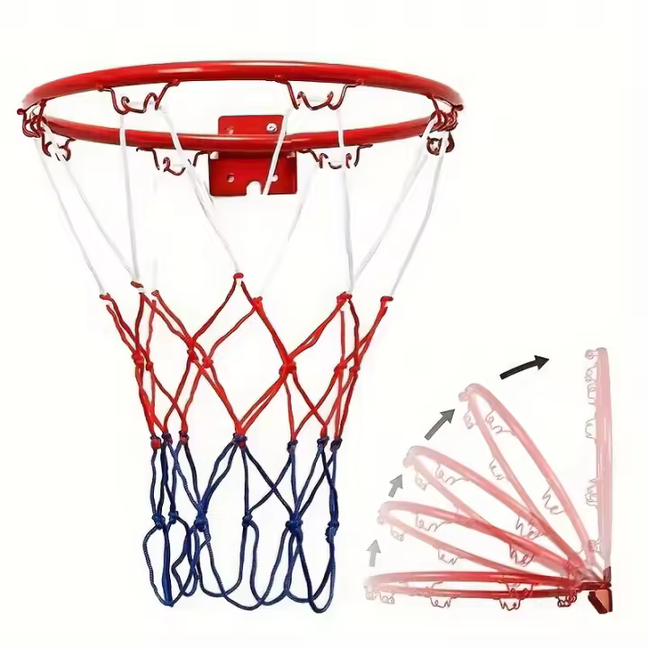 Aro De Baloncesto Para Pared Interior Y Exterior Con Red Duradero Y Versátil Equipo Deportivo Para Todas Las Edades MOV - 1